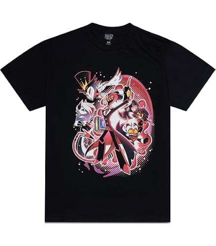Amazon.com: Helluva Boss Unisex I.M.P. Group T-Shirt Black S